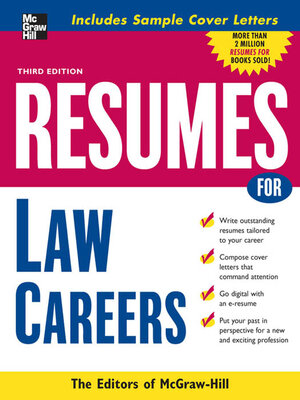 cover image of Resumes for Law Careers
